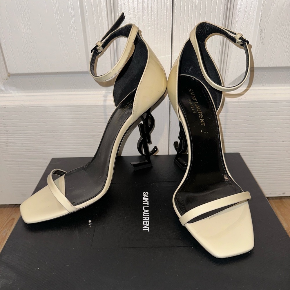 Saint Laurent Vernice Chiffon YSL Heel
